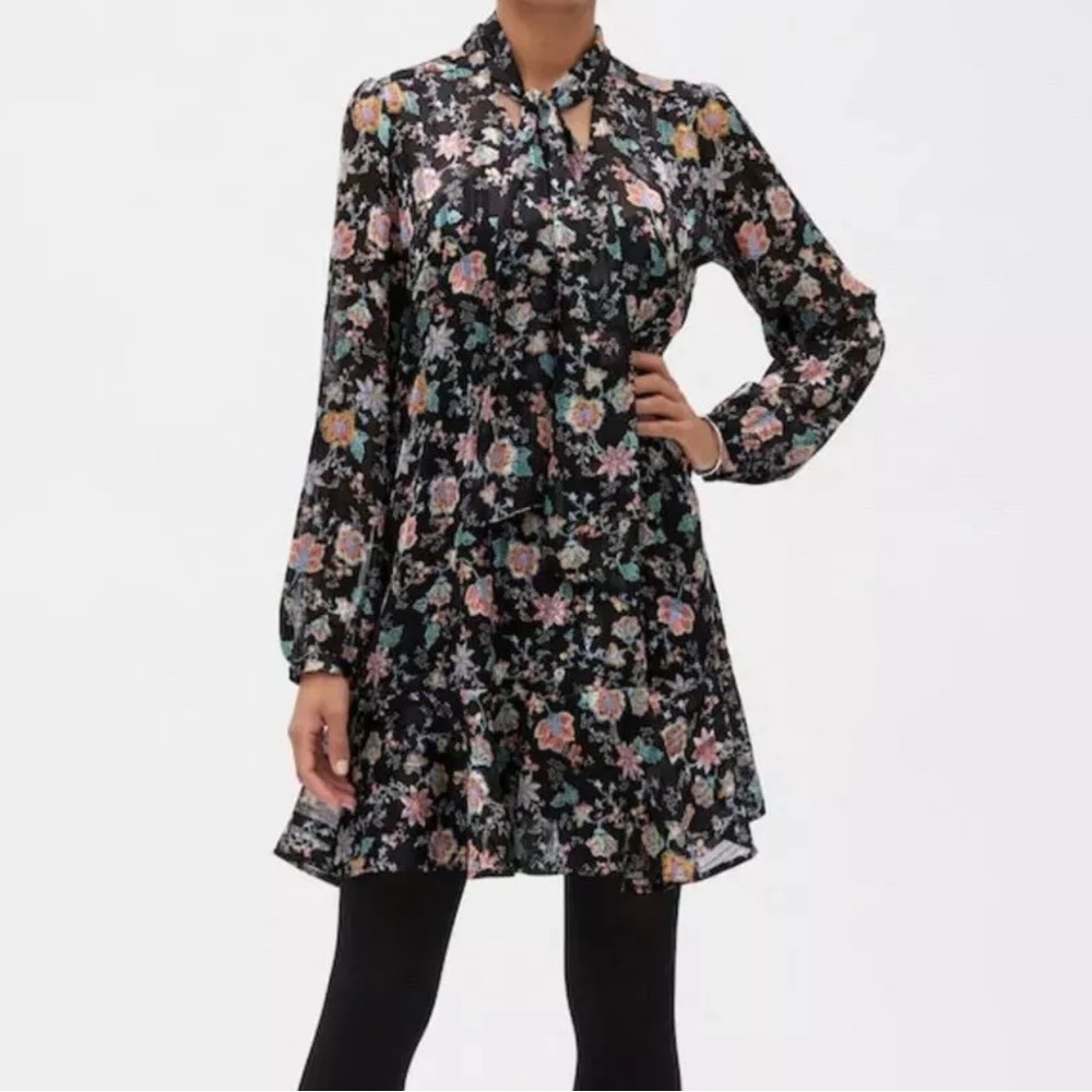 New Banana Republic Floral Print Colorful Shift Dress SZ ps
